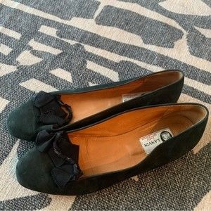 Lanvin flat shoes. Leather upper